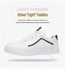 Versatile 2025 Plus Size Men's Fashion Sneakers - All-Season Soft Sole White Shoes