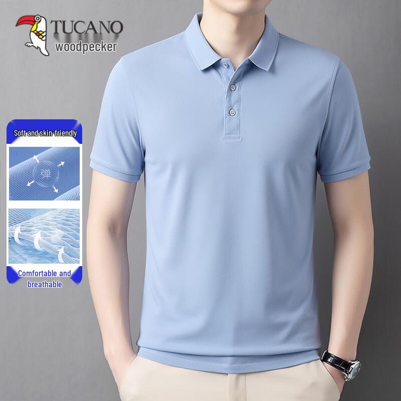 

TUCANO Men s Summer Quick-Dry Polo Shirt M