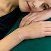 [Silver925] Faceted round cut layered bracelet
