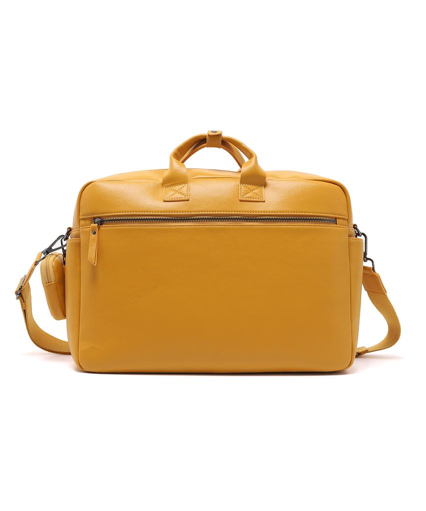 Aged Gray Shrunken Briefcase (Mango)
