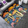 Colorful Mushroom Flower Print Carpet Water-absorbent Non-Slip Indoor Living Room Bedroom Decorative Floor Mat Home Decor Rug