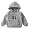 Autumn "THE ETERNAL LEGEND 23" Printed Hoodies Fashionable Casual Sports Long Sleeved Children's Boy and Girl Kids Unisex Hooded Sweatshirts