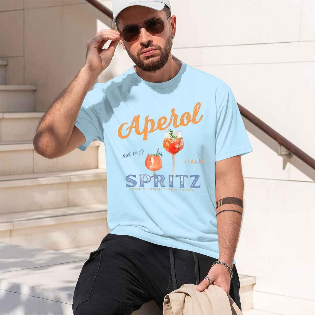 Spritz Tshirt Grh Itan Style T Shirt Italy Summer Grh Tee Breathable Casual Comfortable Printed 2026 New Model Unisexs Shortslee