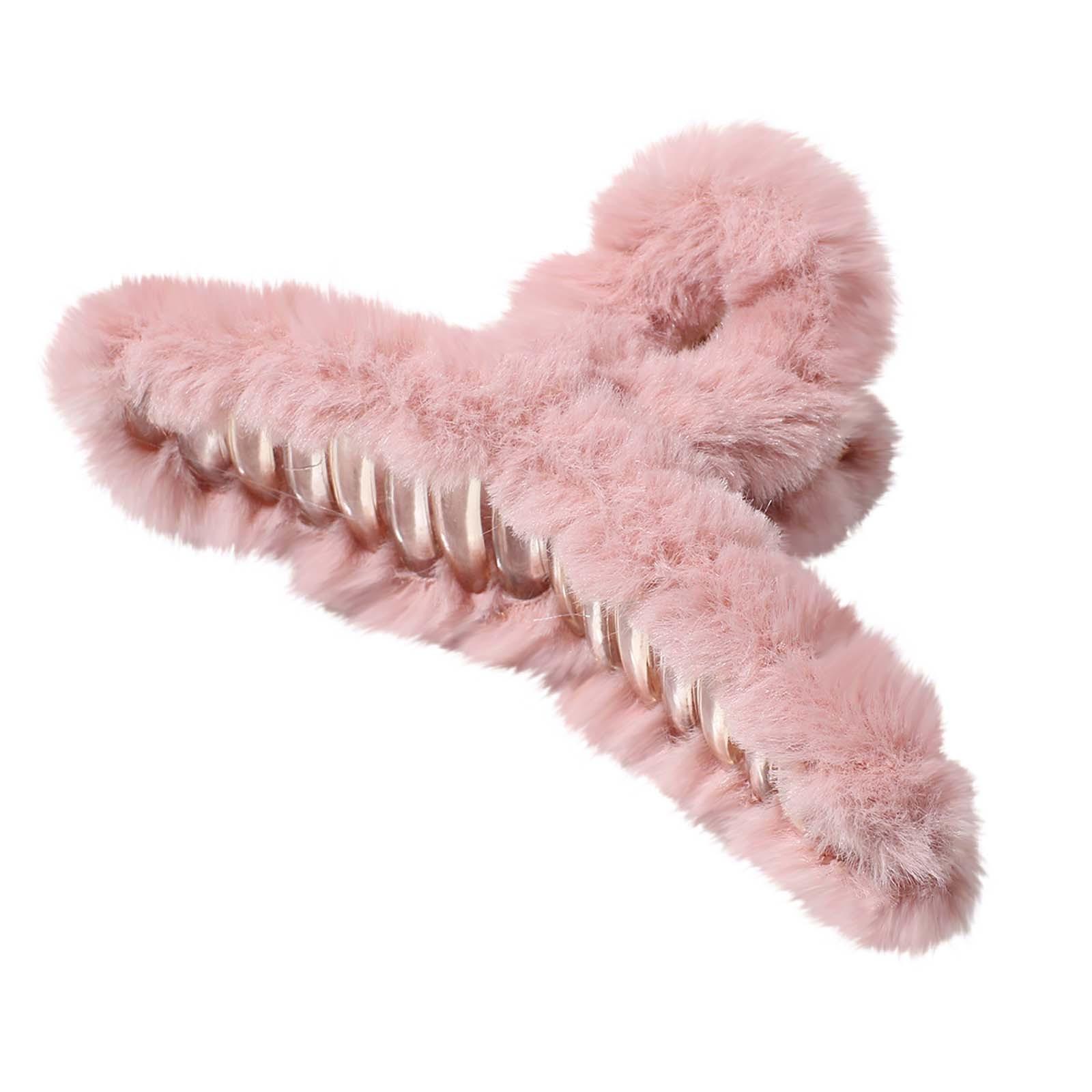 

Плюшевая заколка для волос большого размера на осень и зиму, зажим для волос, милые женские волосы, новинка