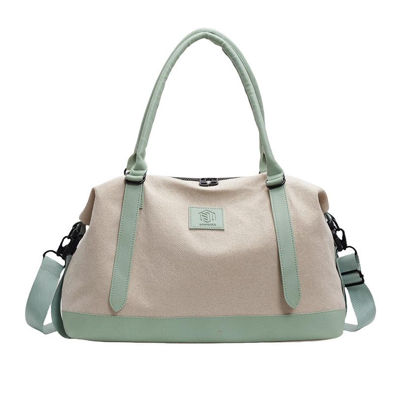 

Fresh yoga bag, popular simple style travel bag, portable large-capacity business trip sports fitness bag зелений