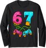 Ice Cream Drip Meme Gamer Seven Gen Alpha Slang Unisex Long Sleeve Pullovers T-Shirt