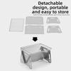 Stainless Steel BBQ Grill Rack Detachable Grill Burn-er Stand Compact Barbecue Stove  Campfire