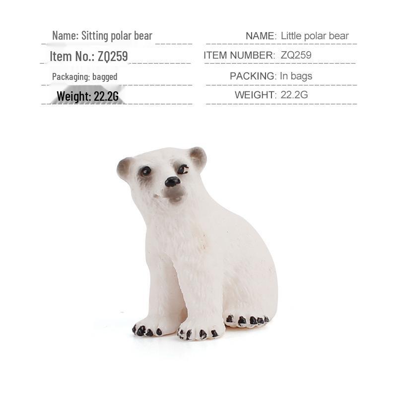 Popular Simulation Arctic Animal Figurines: Polar Bear, Fox, Seal, Walrus, Whale