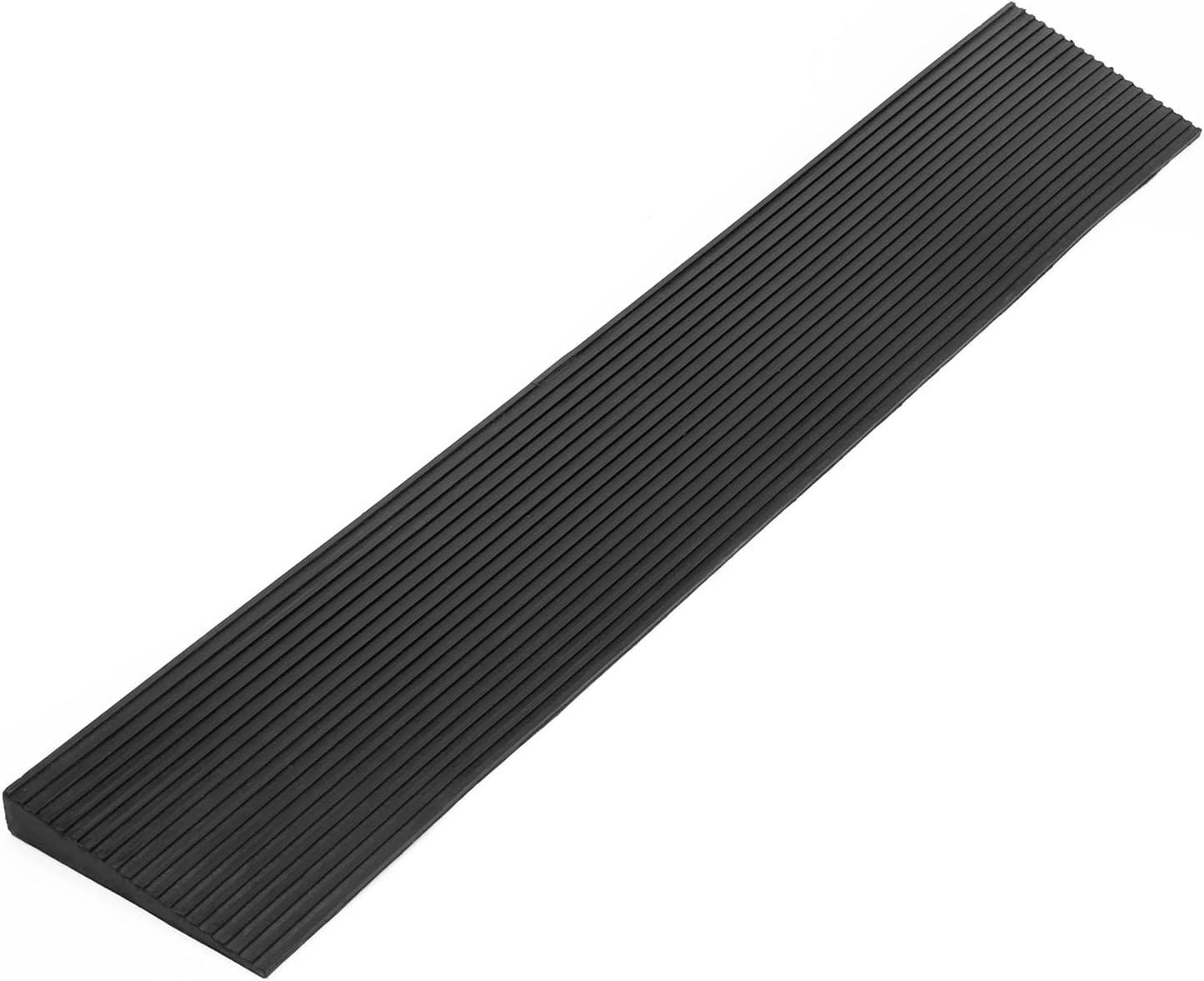 

1pc 1mx5cm Rise Rubber Door Threshold Ramp for wheelchairs, Long Non-Skid Solid Rubber for Home Doorways Heavy Duty Door Step чёрный