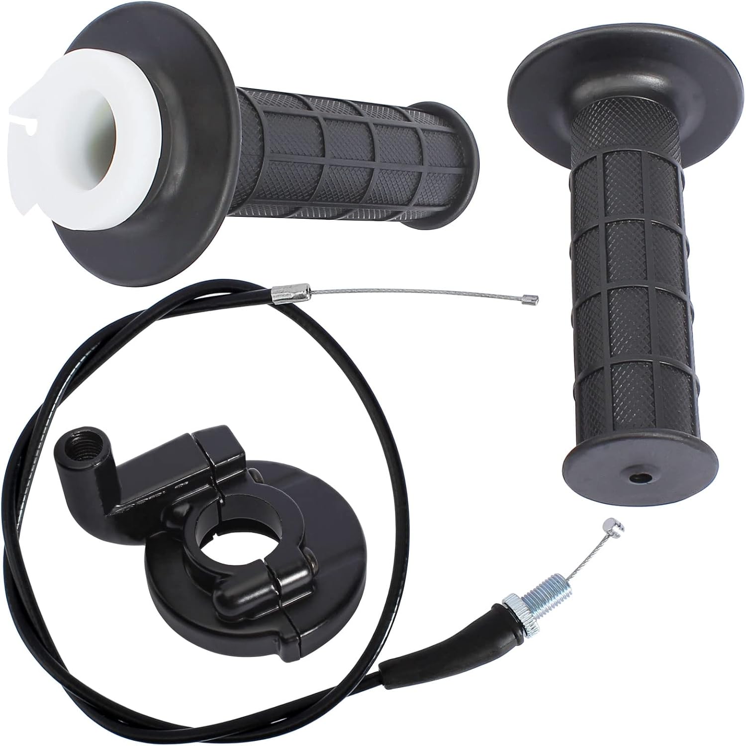 

Throttle Cable Twist Handle Grip Handlebar Compatible with Suzuki AC50 DR100 DR125 DRZ125 F50 GN125 GN250 GT125 GT185 GZ250 JR50 JR80 RG125 RM125 65