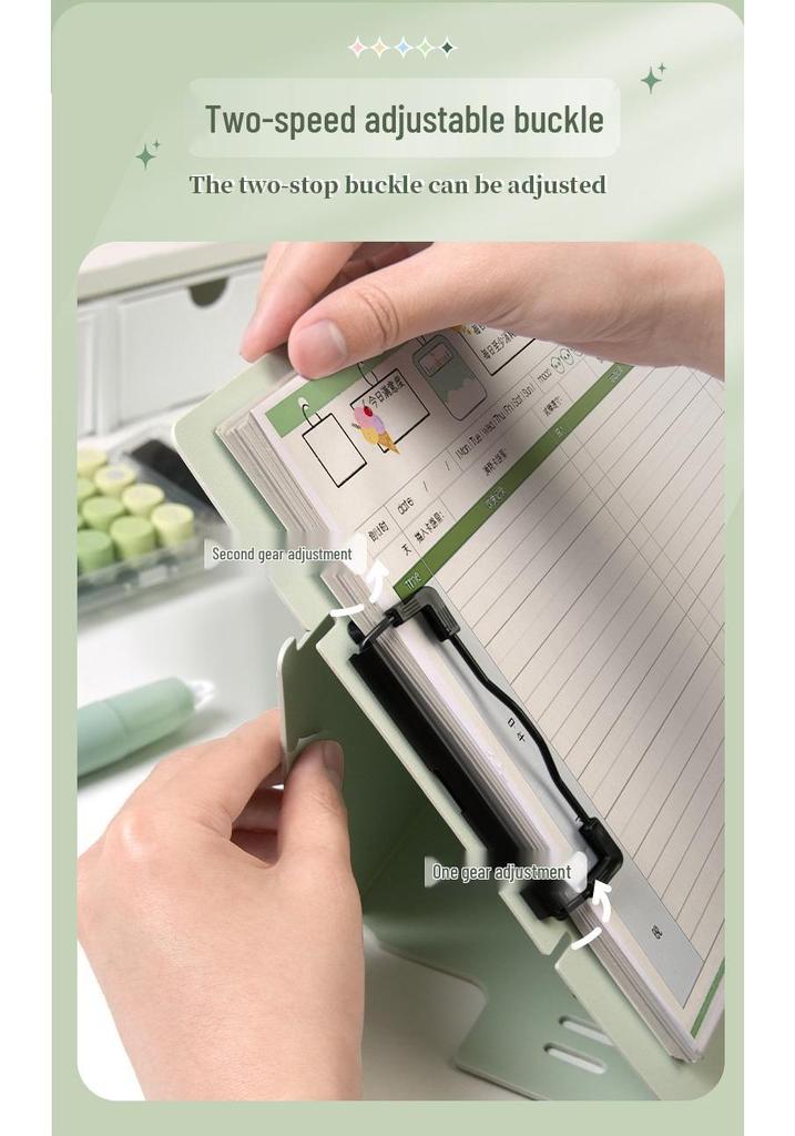 Durable A4 Vertical Clipboard with Writing Pad and Thickened Clips