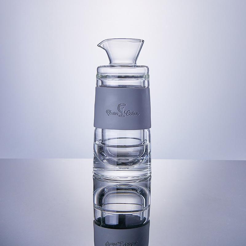Viski Double-Layered Ice Wine Glass - Red & White Wine Frozen Glass