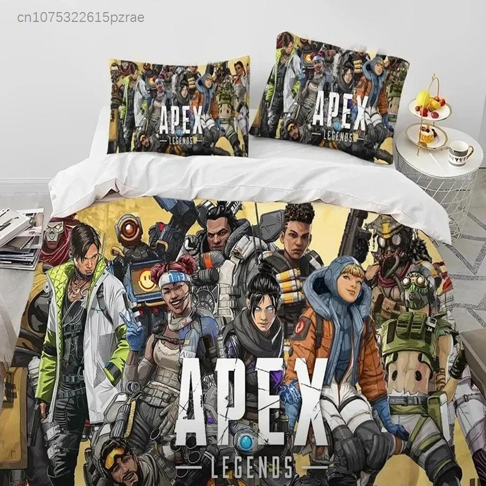 A-Apex Legends Game Gamer Cartoon Bedding Set Bedroom Soft Modern Bedspreads Comefortable Duvet Cover Quilt Cover And Pillowcase