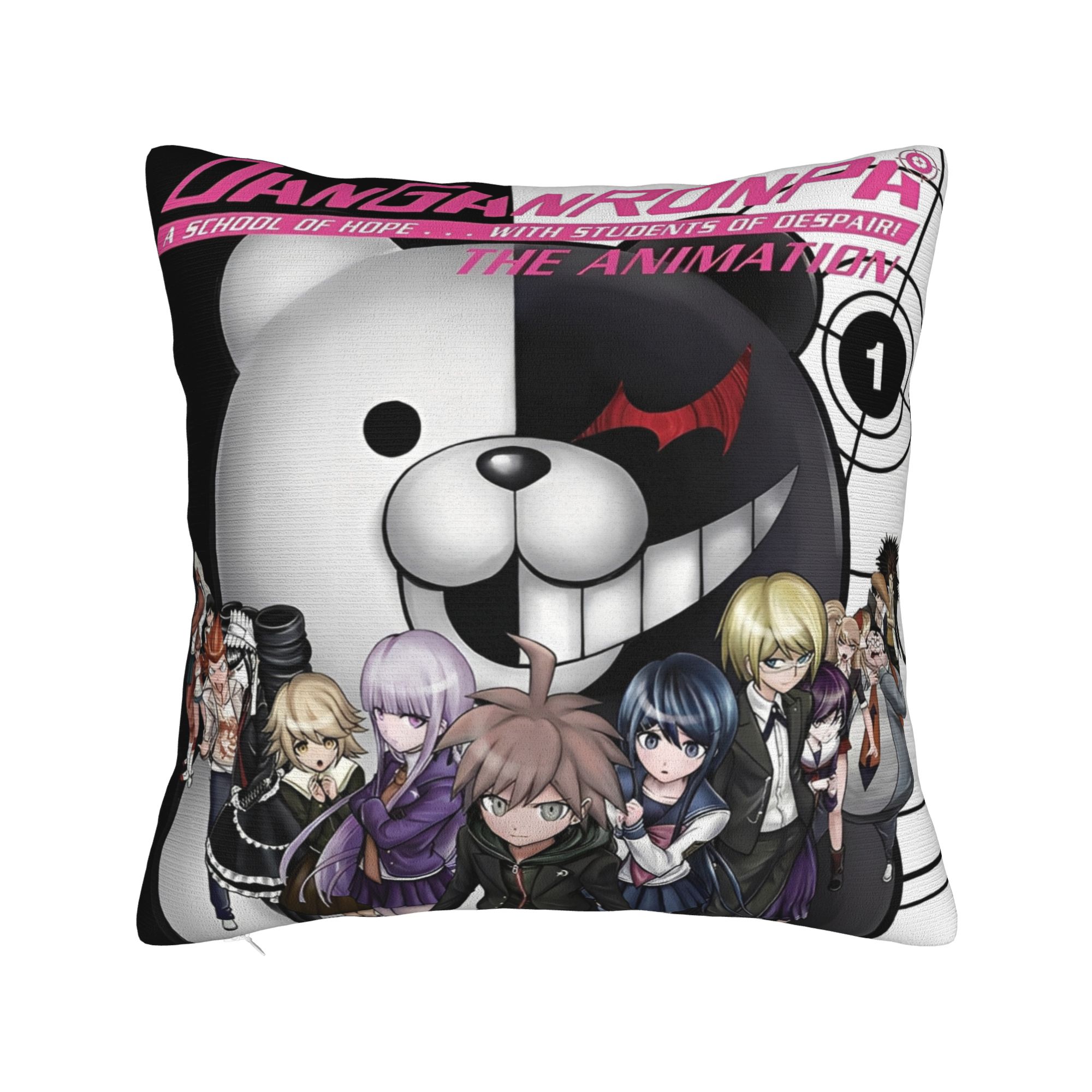 Декоративная наволочка для подушки Danganronpa, аксессуары для дома, квадратная наволочка разных размеров. 12x12Inch