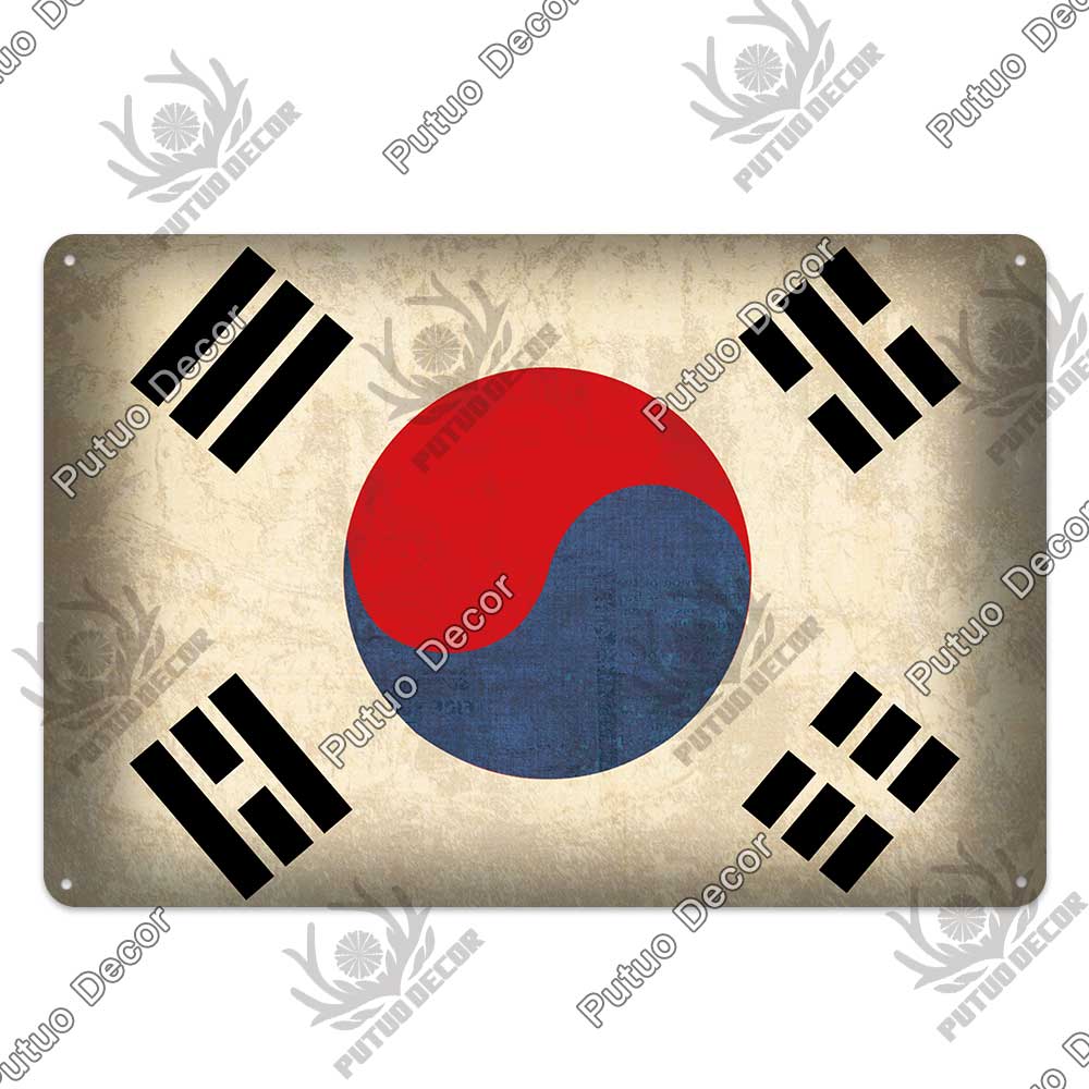 Dekorationsflagga Vintage Plakett Metallplatta Tennskylt Väggkonst Dekoration Affischer Man Cave Bar Pub Vardagsrum Hem Järnmålning