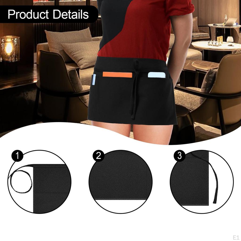 Apron, Waiter's Half Work Catering Apron. Made of Polyester with