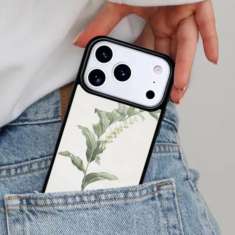 Botanical Drawings Flowers Plants Phone Case for iPhone 16e 15 14 13 12 17 Pro Max Plus Air 17pro Cover Coque