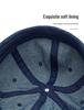 Unisex Washed Denim Skullcap: Street Style Brimless Hat for Hip Hop Fashion