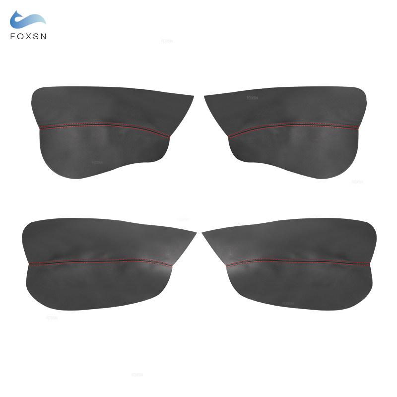 Accessoires de voiture en cuir microfibre, garniture autocollante pour accoudoir de porte intérieure, 4 pièces pour Citroën Xsara