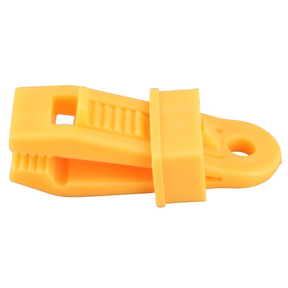 

30Pcs Strong Lock Tarp Clips Plastic Tent Clamps Heavy Duty Lock Grip Clamps Banner Securing жёлтый