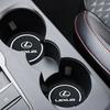 Posavasos Antideslizante para Coche Ranura para Taza de Agua Cojín Antideslizante Accesorios Para Lexus IS250 IS200 CT200h GS300 LS430 RX450h LX570 IS300 ES RX LS