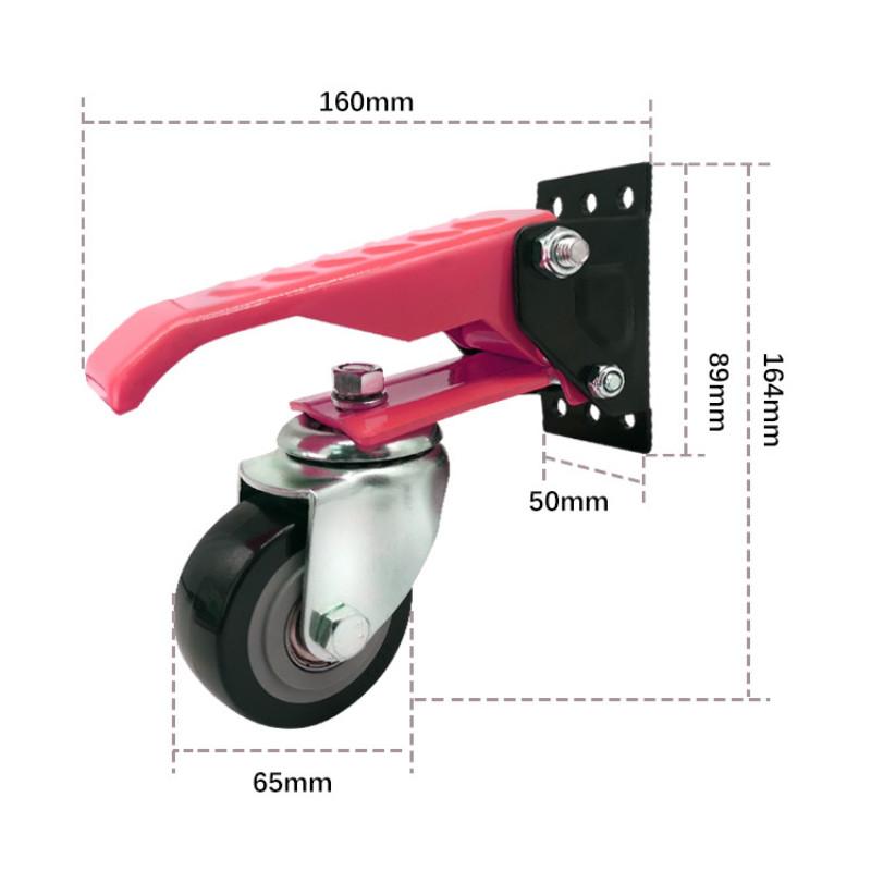 

Pink Wear Resistant Woodworking Workbench Casters 200KG Load Bearing Universal Wheels Portable Transportation Accessories 1pcs