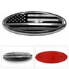 Update and Customize Your Front Grille Rear Door for Ford F150 F350 with 9-inch Oval Emblem Badge US Flag Design