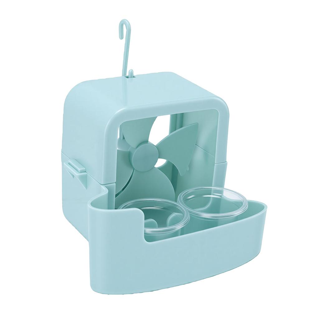 Hanging Ice Cooling Box for Electric Fan Hanging Ice Box On Fan for Summer Instant Cooling with 4 Ice Cups Green