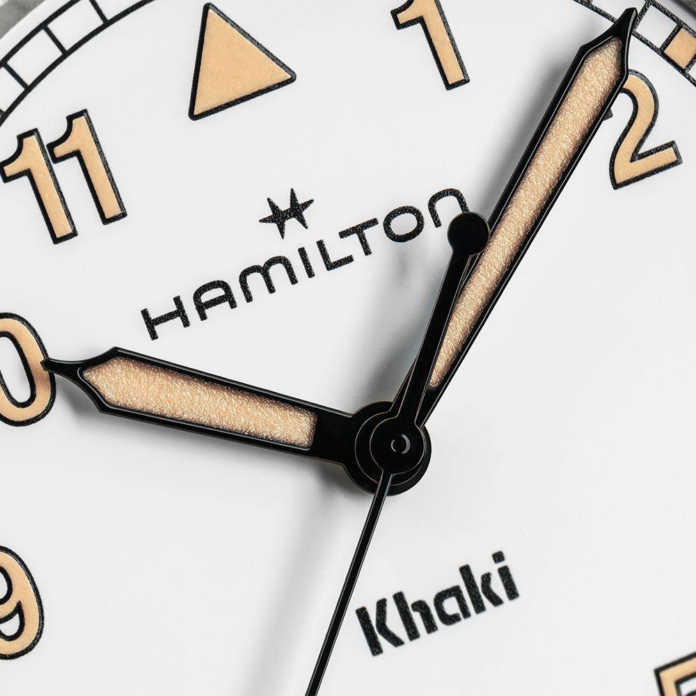 [Hamilton] Khaki Field Quartz 38mm White Dial Bracelet Watch H69401110