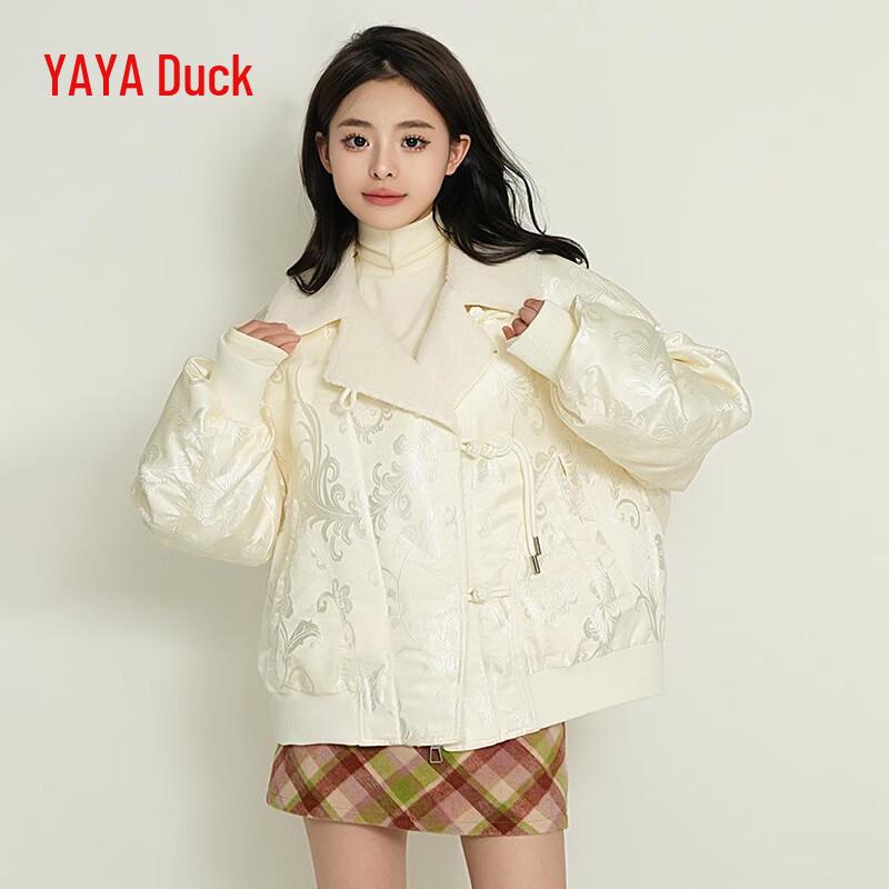 YAYA Women's New Chinese Style Short Duck Down Jacket