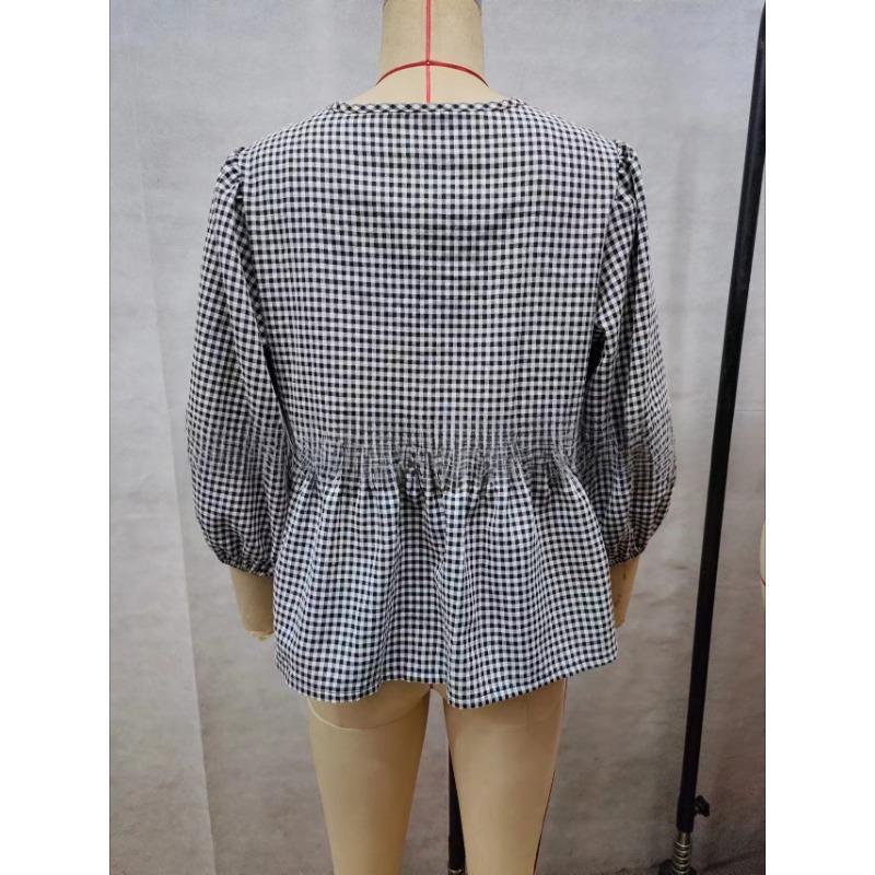 Women's Summer New Sweet Casual Lace Up Striped Top