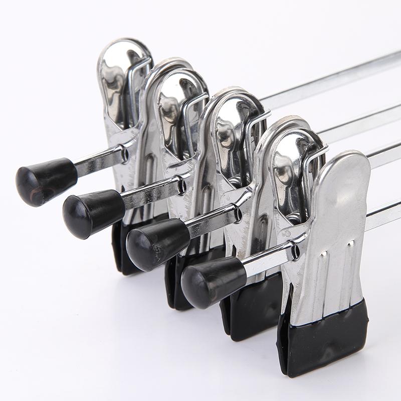 5~20pcs Metal Pants Racks Black Wind Proof Multi-purpose Skirt Racks for Clothes Drying Trousers Wardrobe Anti-slip Clip TMZ