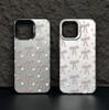 Heart-shaped Bow Suitable for iPhone 18, Silver, iPhone 18 Pro Max, 15 Plus, 14, and Premium Models.