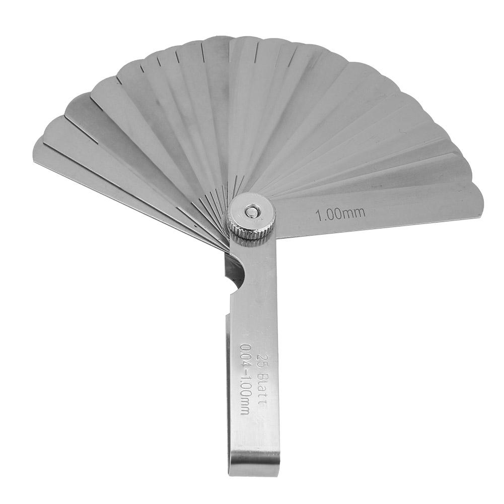 75mm Stainless Steel Feeler Gauge Ruler Welding Inspection Tool (0.05-1.00mm)