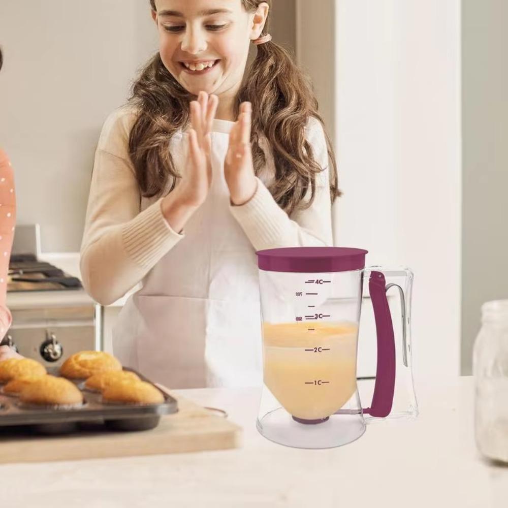Plastic Crepes Batter Separator Hand-Held Batter Funnel Pancake Batter Dispenser  Cupcake