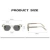 Trendprodukt Sonnenbrille für Damen und Herren Sonnenschutz Robuster Metall-Inlay Dicke Sonnenbrille UV400 Vintage