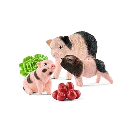 Schleich Farm World Mini Pig Parent and Child Figure 42422