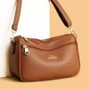 Women's Bag Fashionable Versatile Shoulder Bag Soft Leather Texture Retro Messenger Bag Multi-compartment Mother Bag