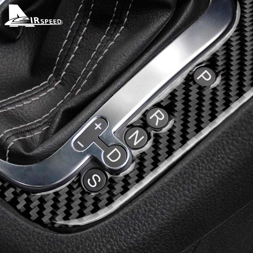 Real Soft Carbon Fiber Sticker for Volkswagen VW Golf 6 GTI R MK6 Scirocco 2009-2013 Gear Shift Panel Interior Trim Accessories