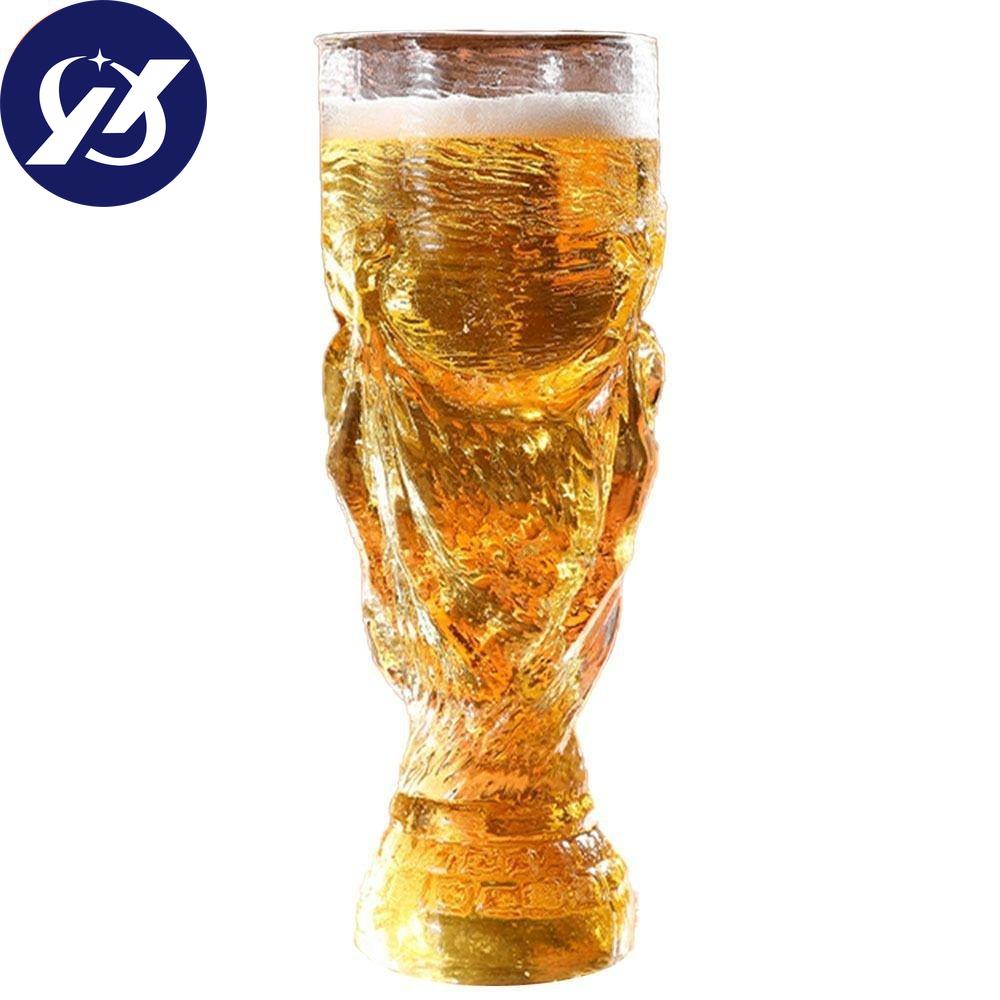 Gift Craft Souvenir 2022 Beer Mug Glass Cup Football Model Drink Bottle