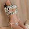Night Listening Incense Lingerie Sexy Hollow Uniform Seduction Cosplay Cute Cow Passion Suit Pure Desire