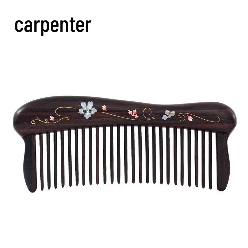 Tan Mujiang Portable Wooden Comb