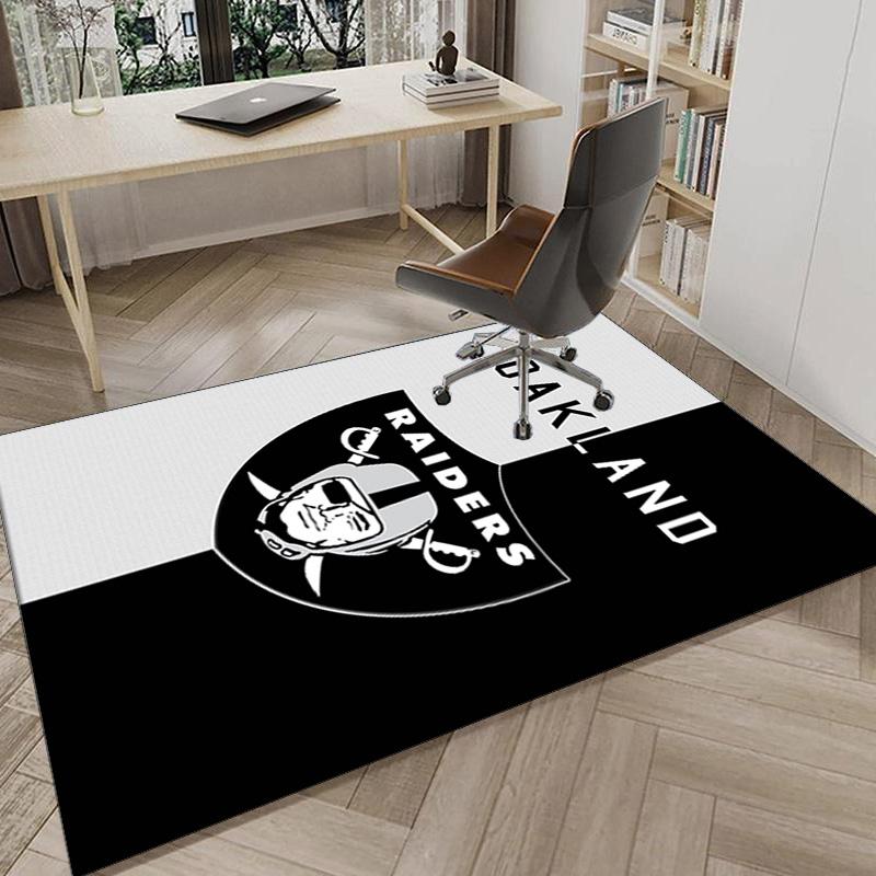 Las Vegas Raiders Area Rug for Office, Chair Rug, Decorative Carpet Livingroom Mat, Large Size Fan gifts Christmas gifts
