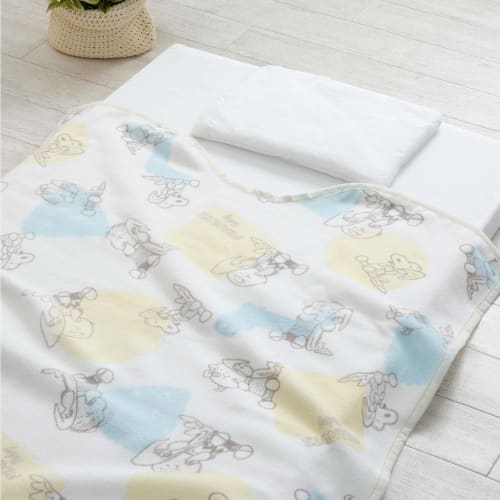 nishikawa [nishikawa] snoopy peanuts baby cotton blanket made in japan gift baby shower gift box beige 153160015300 85 x 115cm