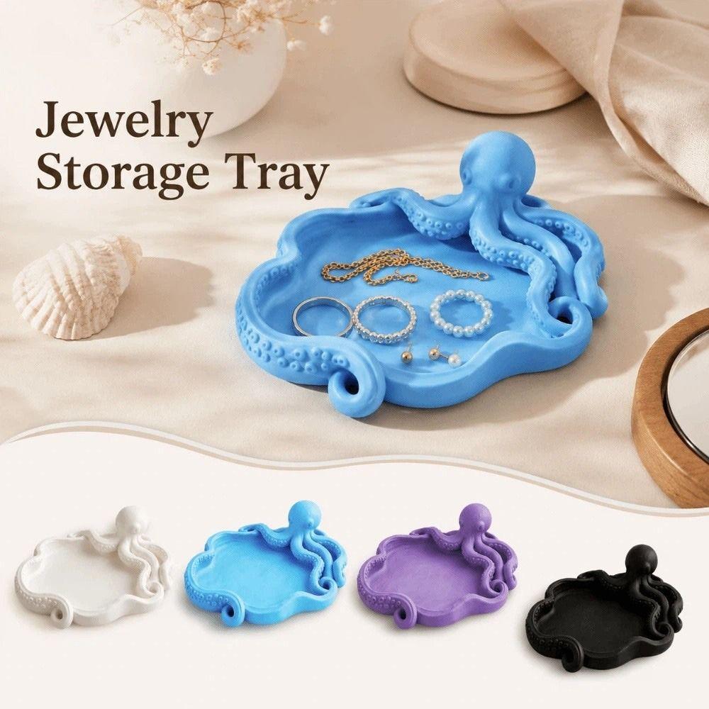 Octopus Shape Jewelry Storage Tray Creative Necklace Display Plate Bracelets Organizer Gift