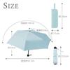 Case UV Folding Sun Waterproof Umbrella UV Suitable for Both Sunny and Rainy and with Storage Rain Gift [Waterproof, Water-Absorbing Included]