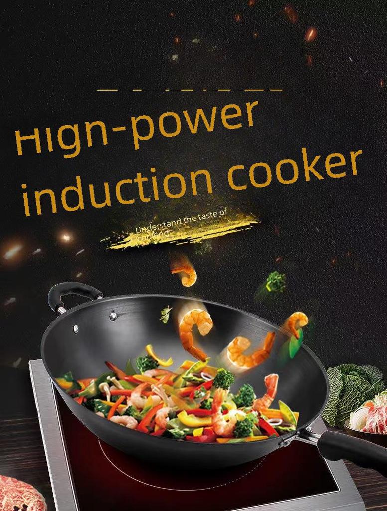 Aragaz cu inducție de mare putere, 3500 W, pentru prăjit la wok, fierbere în oală, aburire și gătit - Ideal pentru magazinele de ceai cu lapte