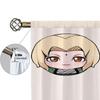 Home Interior Kitchen Curtains for Living Room 2 Pieces Blackout Curtains Door Curtain N-naruto-o Partition Bedroom Decoration