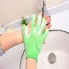 2Pcs 2-in-1 Exfoliating Bath Gloves Massage Peeling Shower Scrub Mitts for Full Body Skin Smoothing Care