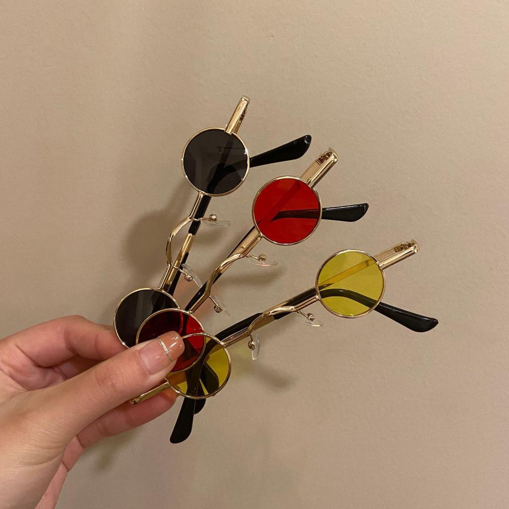 Trendy Retro Small Round Frame Sunglasses - Fun & Quirky Douyin-Inspired Design